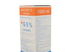 Glucose lavoisier 5 % injectable iv boîte de 1 flacon (verre) de 1000 ml