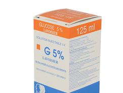 Glucose lavoisier 5 % injectable iv boîte de 1 flacon (verre) de 125 ml