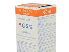 Glucose lavoisier 5 % injectable iv boîte de 1 flacon (verre) de 250 ml