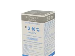Glucose lavoisier 10 % injectable iv boîte de 1 flacon de 250 ml