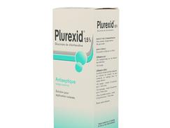Plurexid 1,5 pour cent, solution pour application cutanée, flacon de 250 ml