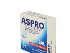 Aspro 500 effervescent, comprimé effervescent, étui de 20