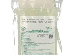 Chlorure de sodium bioluz 0,9 % injectable poche de 500 ml