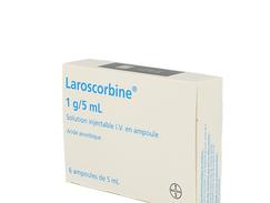 Laroscorbine 1 g/5 ml injectable iv boîte de 6 ampoules de 5 ml