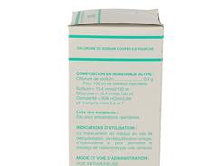 Chlorure de sodium cooper 0,9 %, solution injectable, flacon de 250 ml