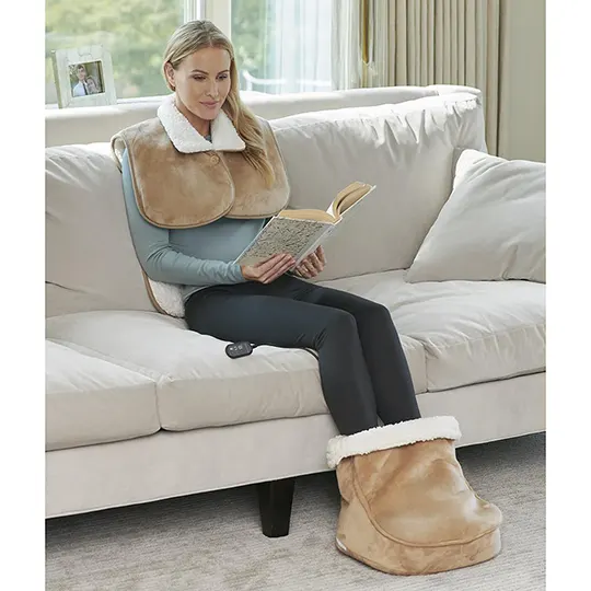 The Sherpa Lined Heated Shiatsu Foot Massager