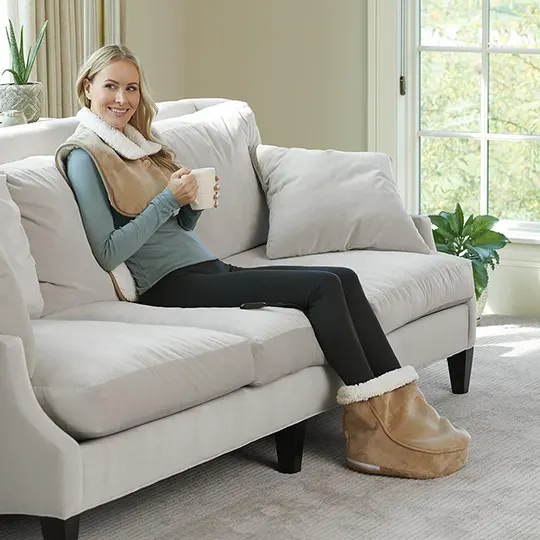 The Sherpa Lined Heated Shiatsu Foot Massager