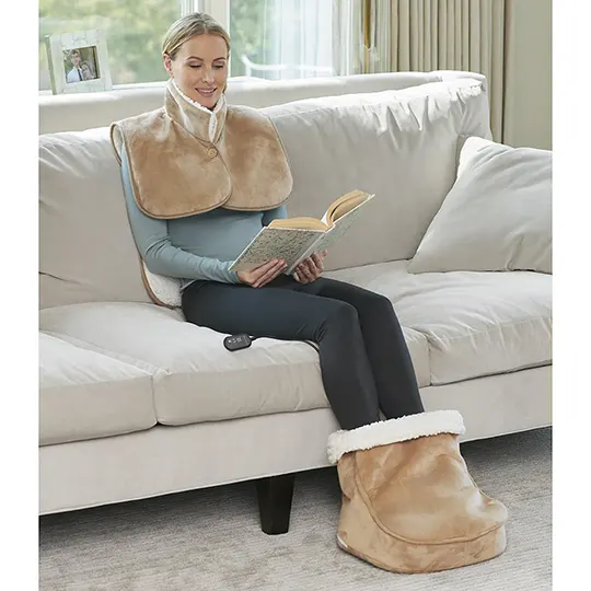 The Sherpa Lined Heated Shiatsu Foot Massager