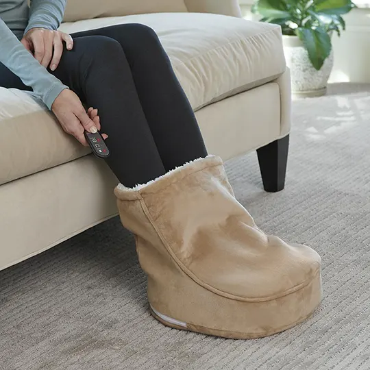The Sherpa Lined Heated Shiatsu Foot Massager